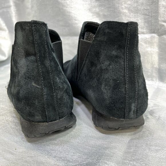SKECHERS Bikers Mc-Bellore Relaxed Fit Black Suede Booties Women's Size 9.5 - Picture 6 of 10